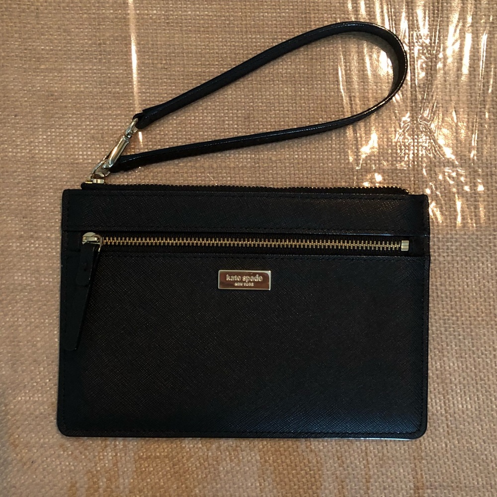 kate spade Black Wristlet Clutch